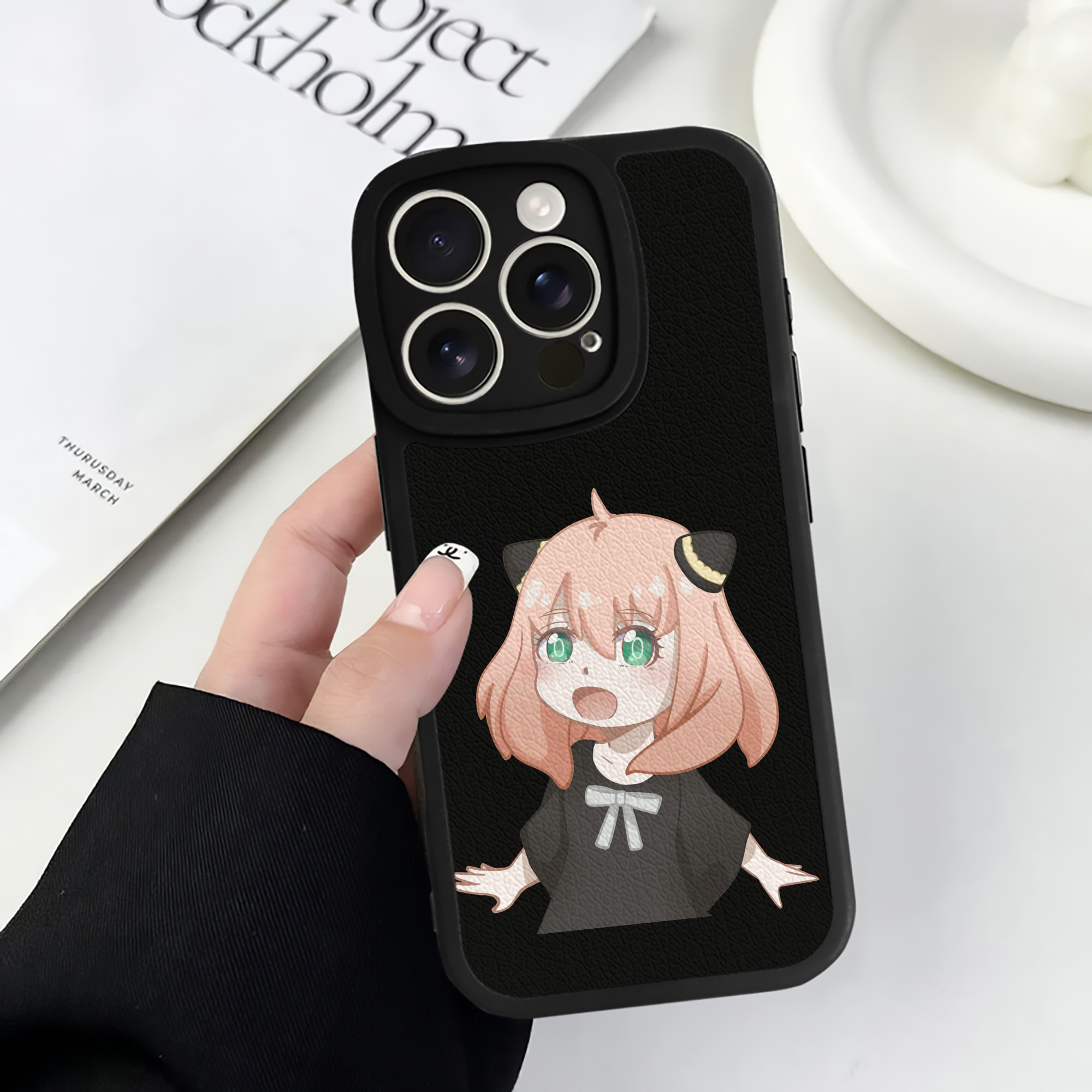 （画像用） SPY×FAMILY间谍家家酒 【iPhone 16シリーズ対応】シリコンスマホケース（レザー調） 材質：シリコン